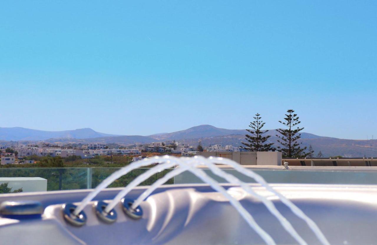 Beach Apartment Thalia With Hot Tub And Sea View Agios Prokopios  Bagian luar foto